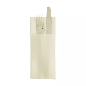 Serviette pochette TNT 40x40cm ivoire (8D)